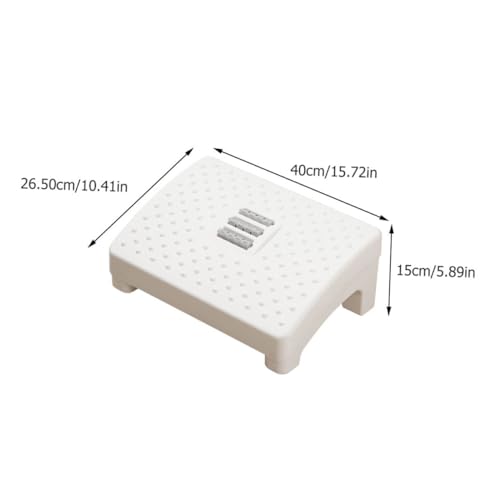 Tabouret de repos ergonomique blanc compact pour le bureau