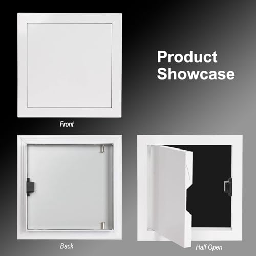 Panel de acceso blanco de aluminio de 35x55 cm para tapar registros eléctricos feos 4