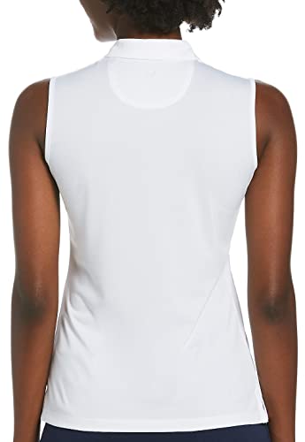 Callaway Women's Quarter Zip Heather Sleeveless Golf Polo, Moisture-Wicking, Sun Protection, Stretch Shoulder Seams, Brilliant White, XX-Large - image 2
