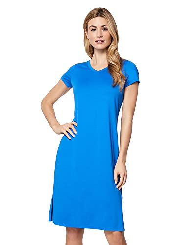 Image of 32 DEGREEES Women's Cool T-Shirt Dress | Moisture Wicking | Ultra-Soft | Anti - Odor | Side Slits