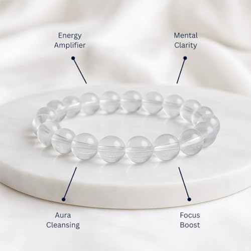 Image of Stone Bracelet for Men & Women | Natural Crystal for Wealth | Protection | Confidence & Success | Adjustable Healing Bracelet for Meditation | Reiki & Spiritual Energy