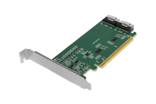 Adaptador PCIe 4.0 x16 NVMe SlimSAS 8i SFF-8654 ICY DOCK MB308A para servidor