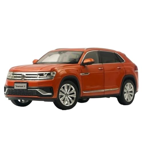 Modèle réduit de voiture collection Volkswagen Touron X orange 1:18 en métal injecté