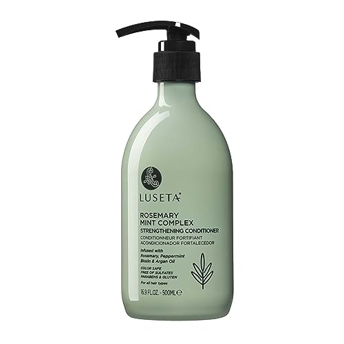 Image of LUSETA Rosemary Mint Conditioner, Moisturizing Formula for All Hair Types, Adds Shine Reduces fFrizz for Men and Women 16.9oz
