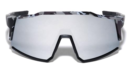 Dweebzilla Camo XL Oversized One Piece Shield Lens Wrap Around Sunglasses2