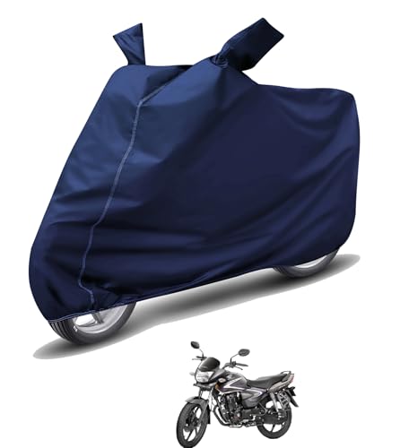 Image of Auto Hub Waterproof Bike Cover Compatible with CB Shine Dustproof, UV Protection Two Wheeler Bike CB Shine Cover - Blue