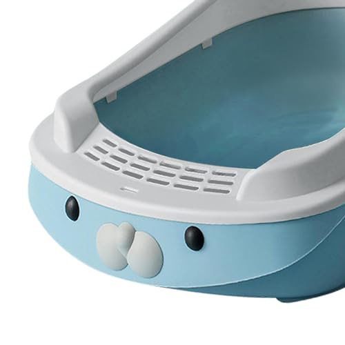 Kit para arenero para gatos con laterales altos azul miniatura 3