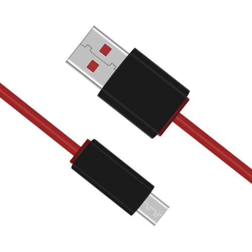 Newbosstheory Cable de alimentación de carga micro USB de repuesto compatible con auriculares inalámbricos Studio Solo PB 3 2.0 y altavoces de píldora (rojo)
