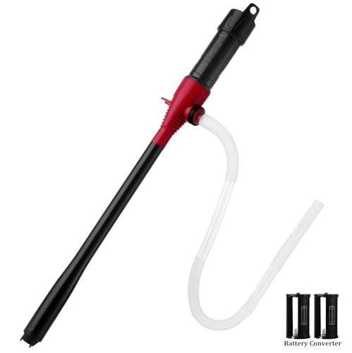 BOYISEN Battery Operated Liquid Transfer Pump - Electric Water Fuel Transfer Pump for Gasoline Diesel Oil, 2.2 Gallons per Min, Battery Power Siphon Pump