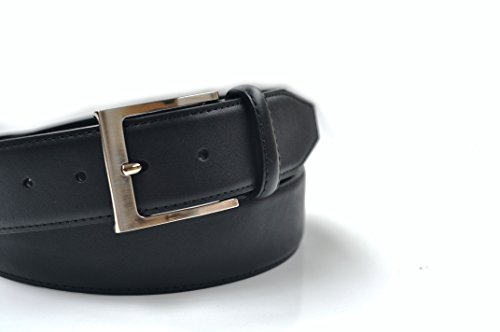 Ashford Ridge Mens Genuine Leather 38mm Belt in 32" - 60" Black or Brown2