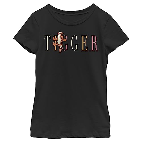 Disney Winnie The Pooh Tigger Fashion Girl's Solid Crew Tee