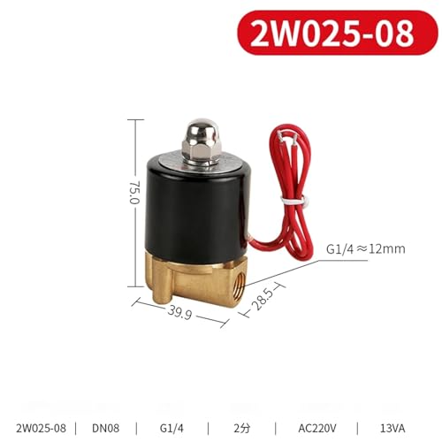 Vanne pneumatique DN08 pour stopper les fuites d'eau et de gaz en 220V - 3