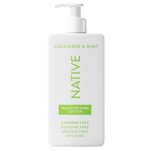 Native Body Lotion Contains Naturally Derived Plant-Based Moisturizers for Women and Men | Restores Dry Skin, Cucumber & Mint, 16.5 fl oz