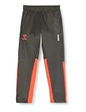 hummel Herren Hmlongrid Poly Kids Casual Pants, Forged Iron/Nasturium, 128 EU