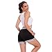HEALONG Women Basketball Athletic Shorts: Double Mesh 5 Inch Inseam - Gym Sports Workout Jogger Drawstring Retro Fashion Soft Short with Pockets Black