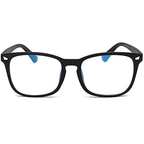 YUNCAT Lunettes à Monture d'écailles et Verres Transparents UV400 Monture audacieuse Oversized Protection Anti lumière Bleue, Anti Fatigue oculaire