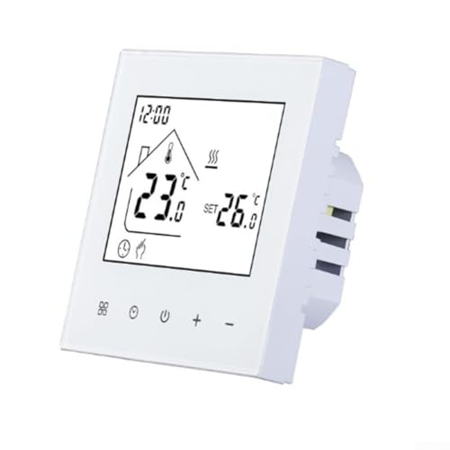 babominimer Thermostat programmable pour chauffage au sol électrique et chaudière murale avec précision de 0,5 °C, programmation hebdomadaire, verrouillage enfant, IP20 (chauffage de chaudière à gaz)