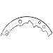 Wagner ThermoQuiet PAB553R Riveted Brake Shoe Set, Rear