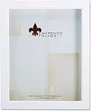Lawrence Frames 795280 White Wood Treasure Box Shadow Box Picture Frame, 8 by 10-Inch