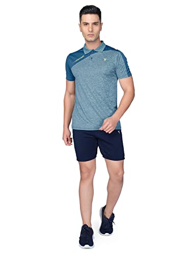 Image of TECHNOSPORT Men's Polyester Slim Fit T-Shirt