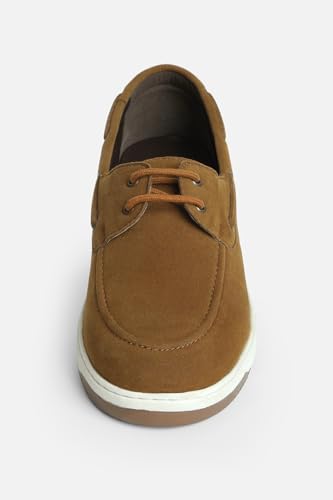 Image of SNITCH Men Casual Shoes | Solid Pattern Boat Shoes | Premium Vegan Leather & TPR Outsole | Lightweight Everyday Casual Boat Shoes for Men