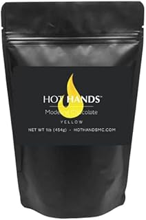 Modeling Chocolate, Premium Gourmet Modeling Chocolate for cakes in YELLOW 1 Pound Pack by HOT HANDS Modeling Chocolate for Cookies, cakes and cake pops