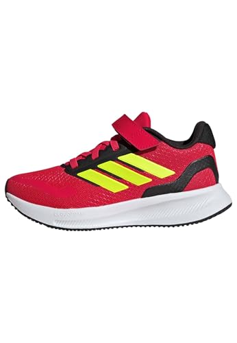 Image of adidas Kids' Marvel Run Falcon 5 Elastic Lace & Strap Shoe