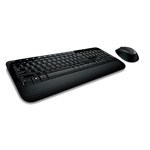 Microsoft – Wireless Desktop 2000, Ratón y teclado QWERTY español, Negro