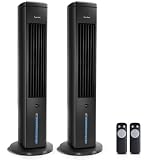Taylor Swoden Climatizador Evaporativo Silencioso 5 en 1 con Tecnología ION y Difusor de Aromas, 2 Unidades