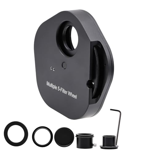 5-Position 1.25 Telescope Filter Wheel with Adapter