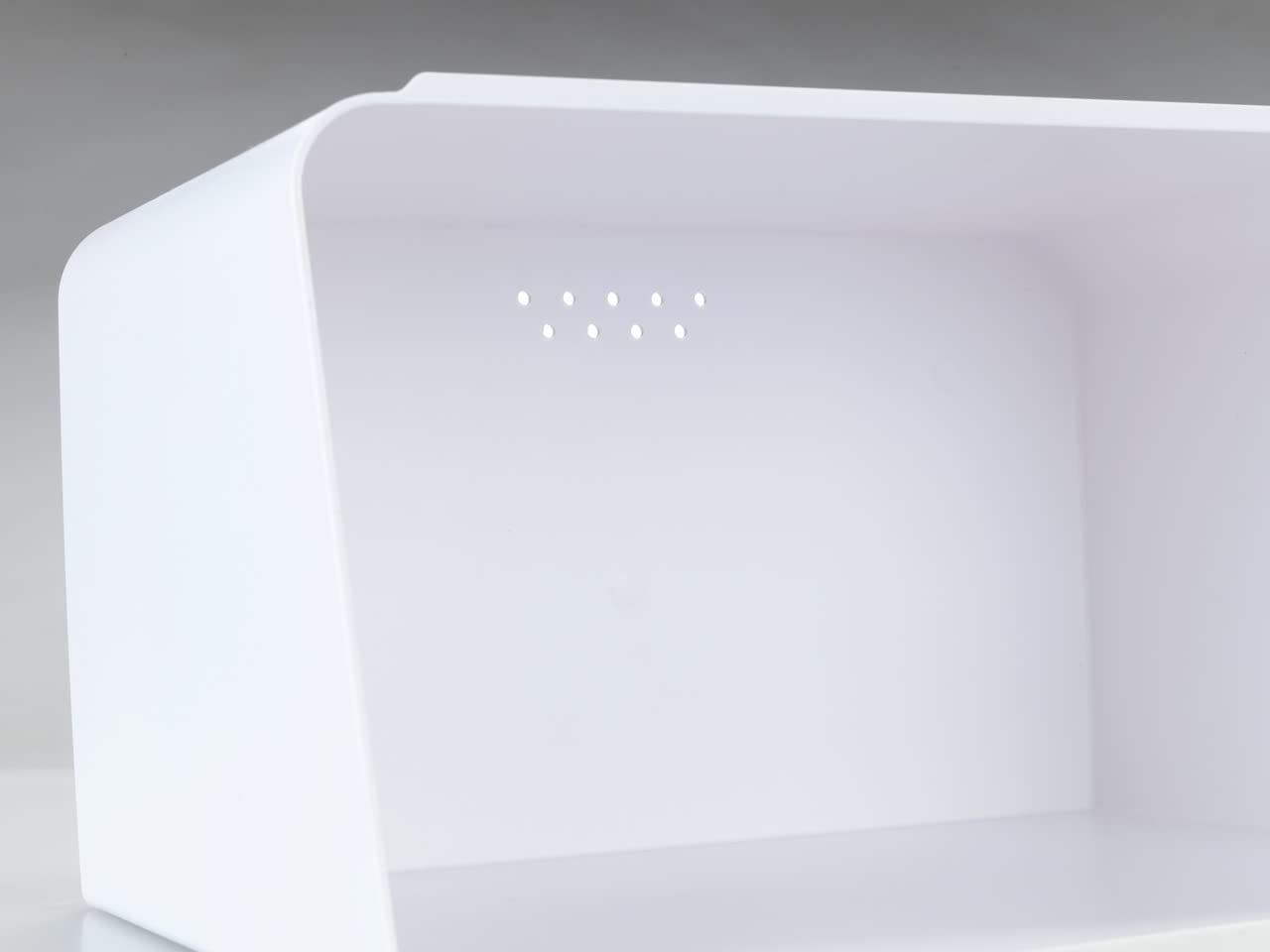 Wenko Vasetto con coperchio in bambù Kubo Bianco