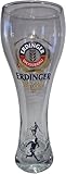 Erdinger Weissbrau German Beer Glass | XL Wheat World Cup Soccer Ball Style Glass