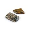 CRYSTALINES 2pcs Natural Ocean Jasper Gemstone, Wholesale Cabochon, Healing Crystals, Loose Stones, Jewelry Making, Polished Bulk Supplies, DIY Craft, Wire Wrapping - Gem Collection #2