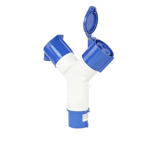 Waterproof Industrial Aviation and Socket one in Two Out Y Type 3/4/5 core 16A32A Non-Explosion-Proof Three-Phase Power(3 core 32A)