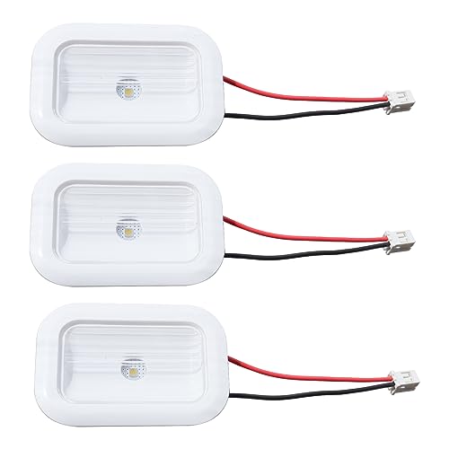 3-Pack W10843353 W10695459 Refrigerator LED Light Module Assembly Fits for Whirlpool Maytag Replaces W11126053 W10660728 W10279030 W11205083