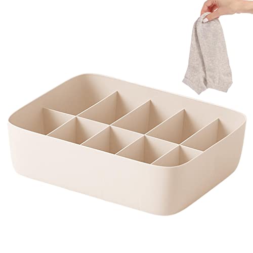 Organizzatore di divisi | Vassoio portaoggetti a 10 scomparti | separatori per cassetti, organizer per cassetti per camera da letto, grande organizer per cassetti per biancheria intima, cha