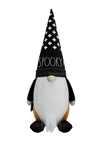 Rae Dunn Halloween Gnome - Fall Holiday Decor Seasonal Decorations - Scandinavian/Swedish/Nordic Tomte Nisse Plush Figurine - 19\" Elf with Beard Ornament for Shelf