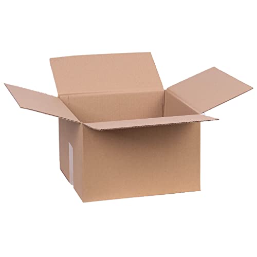 smiley pack 25 Stück Faltkartons 300 x 300 x 200 mm braun KK31 Versandkarton Verpackungskartons 30 x 30 x 20 cm aus Wellpappe 1 wellig Karton Pappkarton Versandbox Paket Päckchen