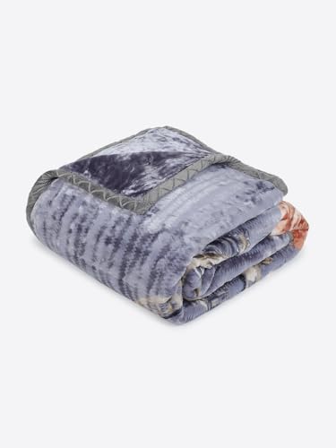 Image of Monte Carlo Double Bed Heavy Winter Blanket Marshal 2 Ply 850 GSM | 4.5 KG (240x220 CM), Dark Grey