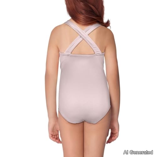 Image of Girls One Piece Swimsuits Sleeveless Lightweight Bathing Suit Beach Swim Suit Quick Dry Swimwear 5-14 Y