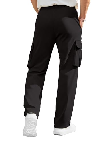 PLEPAN Men's Cargo Sweatpants
