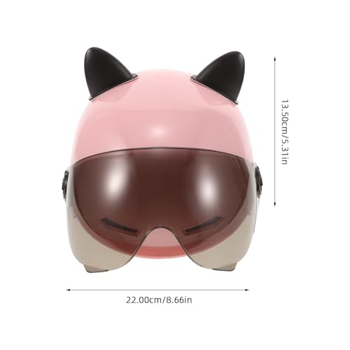 Casque de vélo électrique en ABS robuste avec design oreilles de chat - 7