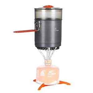 Fire-Maple Island Kit de Cuisson à la Vapeur, Ensemble de Cuisine d’Extérieur de Luxe Avec Panier Vapeur, Casseroles de Camping 10 Pièces, Ustensiles de Cuisine Essentiels pour Camping