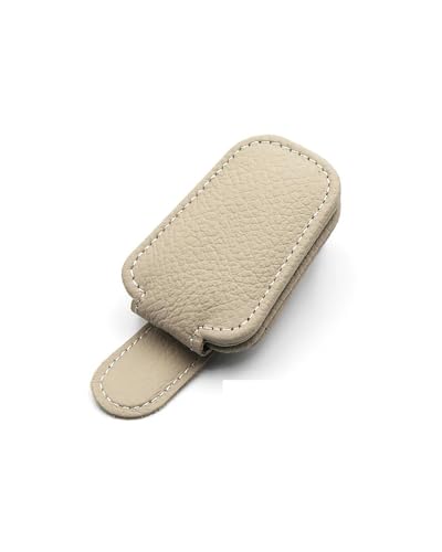 Clip en cuir pour vos trajets quotidiens : l'accessoire intérieur beige idéal