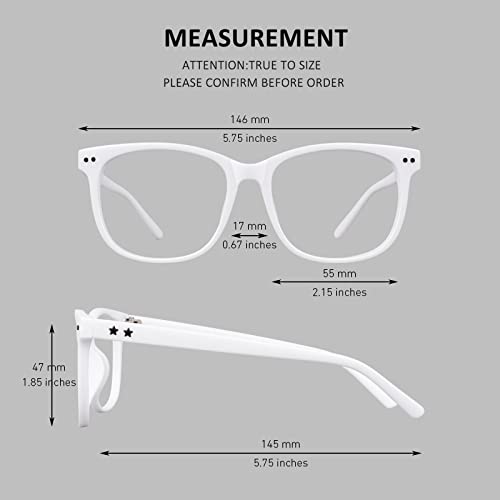 Image of GQUEEN Fake Non Prescription Glasses Clear Lens for Women Men Oversized Frame UV400 Protection, 201581