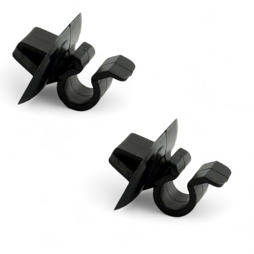 Autocraft - Lot de 2 clips agrafes pour maintien de la barre de capot, support de fixation pour les véhicules Peugeot 106, 306, 407, 605, 806, Partner et Citroën C4, C2, C3, C15, Evasion, Saxo, Berlingo