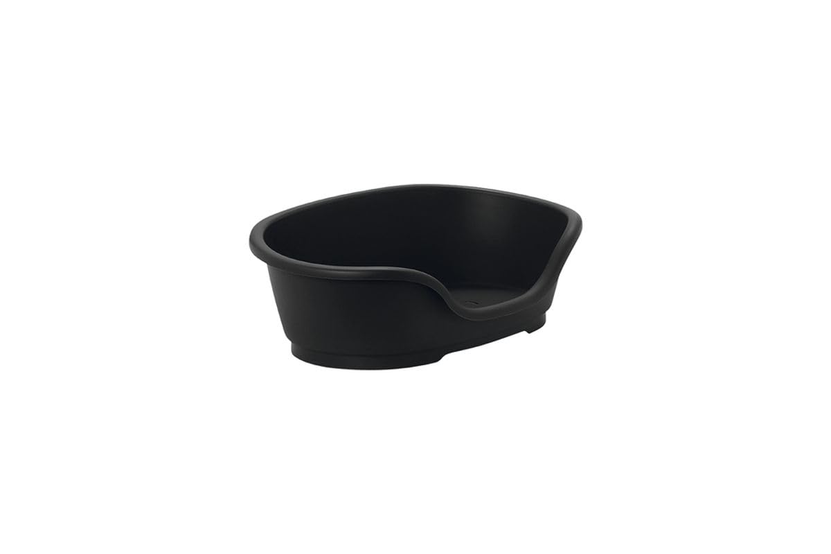 Panier pour animal Karlie Domus noir à hauts rebords protecteurs 24 cm