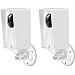 Wyze Cam Pan Wall Mount, Weather Proof Anti-Sun Glare and UV Protection Outdoor/Indoor Adjustable Bracket with Protective Skin Case for Wyze Cam Pan 1080p Security Camera (White(2pack))