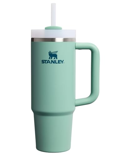 Image of STANLEY Quencher H2.0 Tumbler with Handle and Straw 30 oz | Flowstate 3-Position Lid | Cup Holder Compatible for Travel | Insulated Stainless Steel Cup | BPA-Free | Spring Green