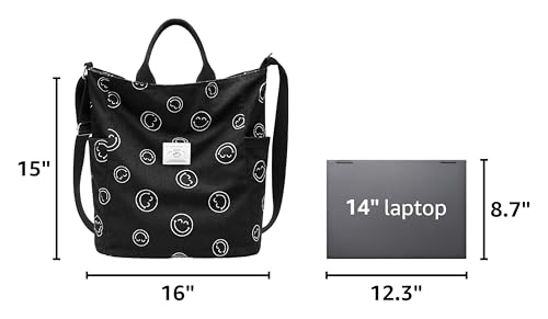 Image of KALIDI Corduroy Tote Bag, Large Slouchy Hobo Messenger Crossbody Bag